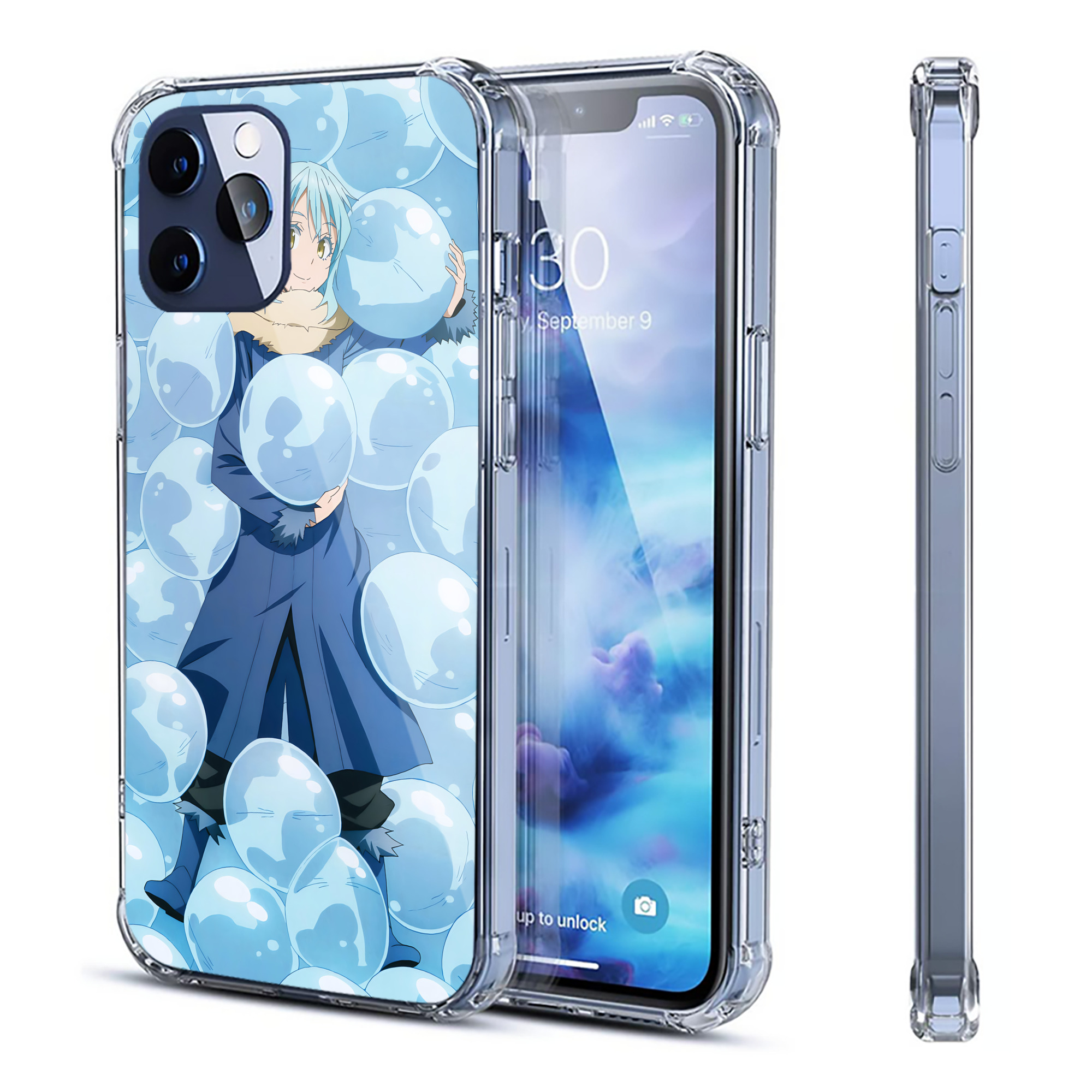 （画像用） 転スラ Regarding Reincarnated to Slime 【iPhone 12シリーズ対応】透明スマホケース（クリアソフトケース）